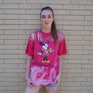 Acid Wash Disney Designs Minnie T-Shirt